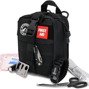 Brazos First Aid Survival Kit, 250 Pieces, Hiking & Camping Essentials, Survival Gear and First Aid Combo for Emergency Preparedness - 1 of 3