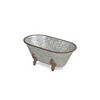 Cheung's Lavande Metal Fleur-de-Lis Tub Decor - Large - Galvanized - 3 of 4