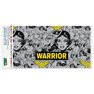 Wonder Woman Warrior Pattern Automotive Bumper Sticker - 1 of 4
