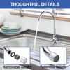 WOWOW Brass Single Handle Deck Mount Cold Water Kitchen Faucet in Polished Chrome - 3 of 4