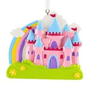 Polarx 3.0 Inch Rainbow Castle Christmas Tree Ornament , Christmas Decor Princess Fantasy Dreamer (1PC) - 1 of 4