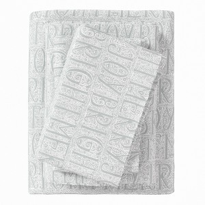 100% Cotton Lodge Printed Flannel Sheet Set - Great Bay Home - 1 of 4
