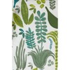 Jungalow Jardin Shower Curtain Green/Blue 100% Cotton, Botanical Pattern, Machine Washable - 2 of 4