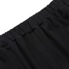 Trendy Women's Plus Size Black Palazzo Pants - Comfortable Elastic Waist Wide Leg Trousers with Pockets for All Seasons - 4 of 4