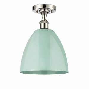Plymouth Dome - 1 Light Semi-Flush Mount In Industrial Style-12.88 Inches Tall and 9 Inches Wide - 1 of 1