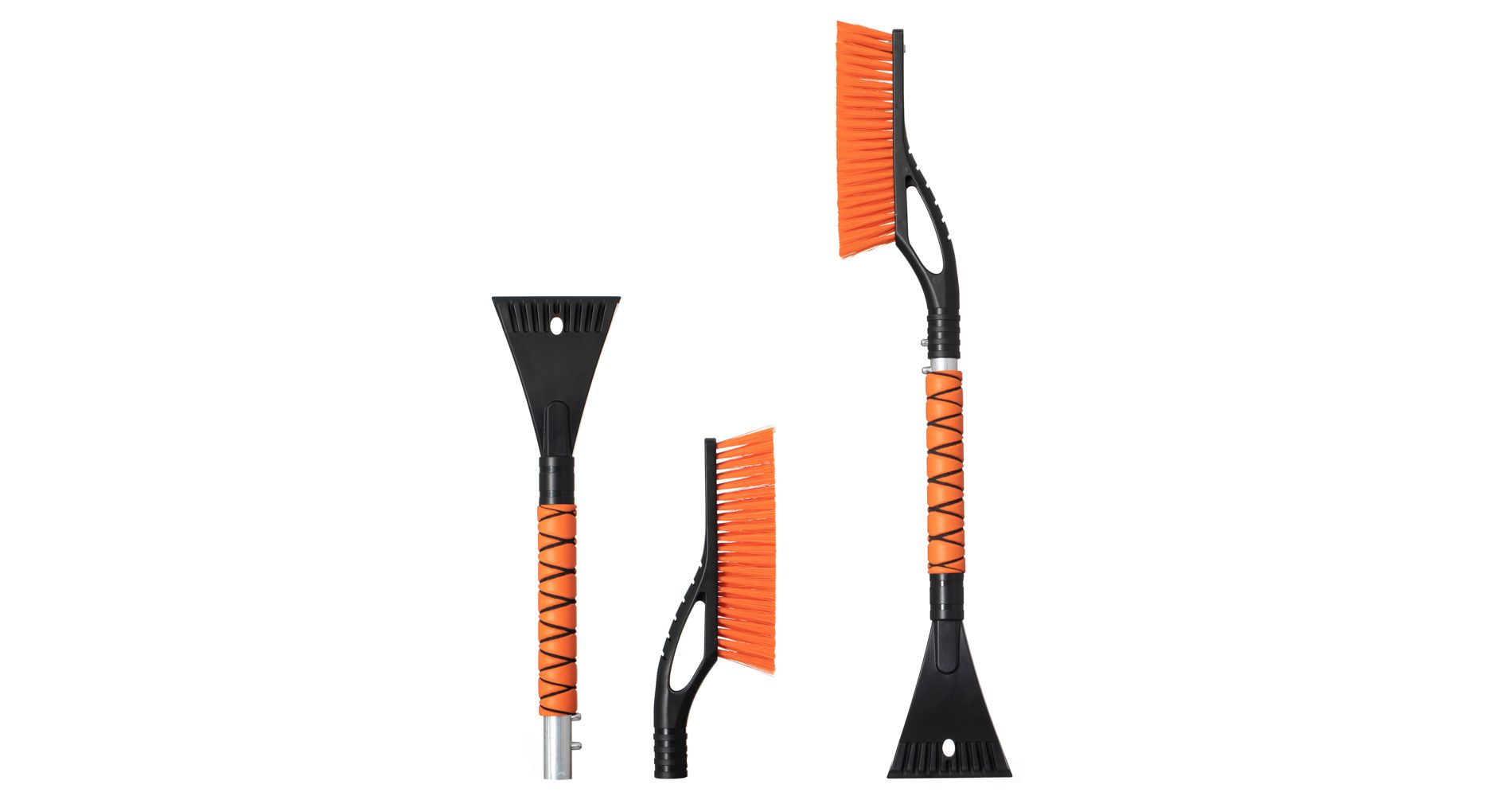 Gardenised Aluminum Snow Brush & Ice Scraper Non-Slip Foam Grip Winter Car Tool with Scratch-Free Bristles for Cars, SUVs & Trucks