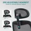Bosmiller Ergonomic Mesh Office Chair, Comfy Desk Chair, Big and Tall Executive Office Chair with 4D Arms, 2D Lumbar Support, Adjustable Headrest - 4 of 4