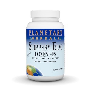 Slippery Elm Lozenges Unflavored by Planetary Herbals  -  200 Lozenge - 1 of 3