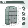 4 Tier Tool-Free Assembly Rust-Proof Mini Greenhouses for Outdoors, Waterproof Plant Repotting Mat for Medium/Small Plants - 2 of 4
