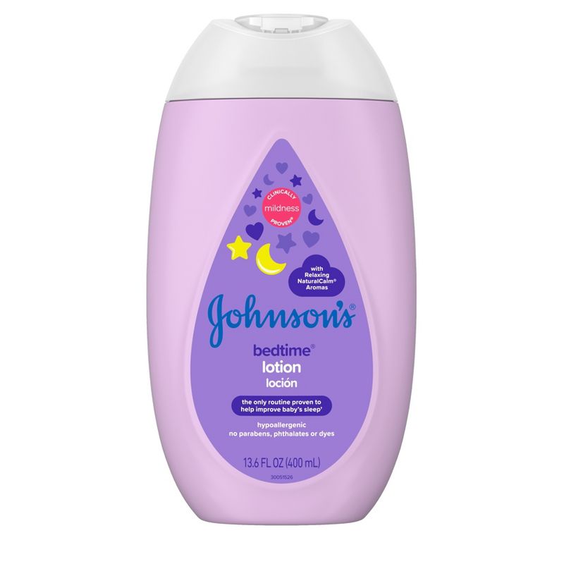 Johnson&#39;s Moisturizing Bedtime Baby Body Lotion with Coconut Oil  &#38; Natural Calm Aromas -13.6oz, 1 of 10