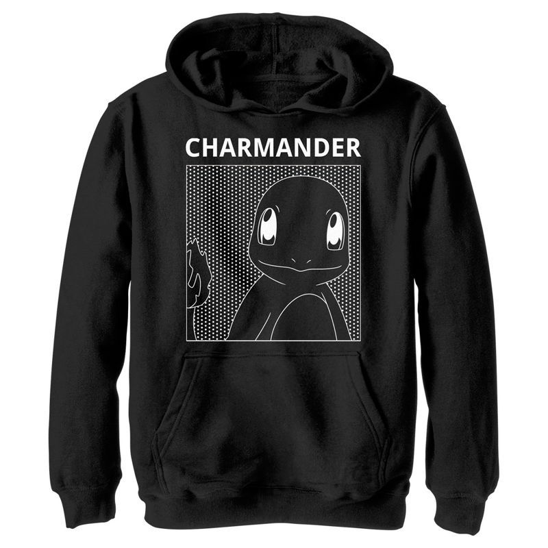 Boy's Pokemon Charmander red Line Pull Over Hoodie, 1 of 5