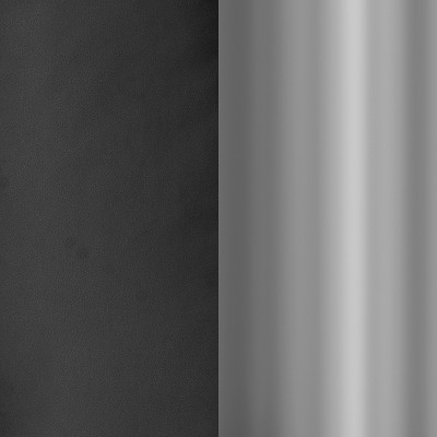 Black Faux Leather Ergonomic Armless Swivel Office Chair with Metal Frame