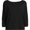 Lands' End Women's Lightweight Jersey Boatneck Dolman Sleeve Top - 3 of 3