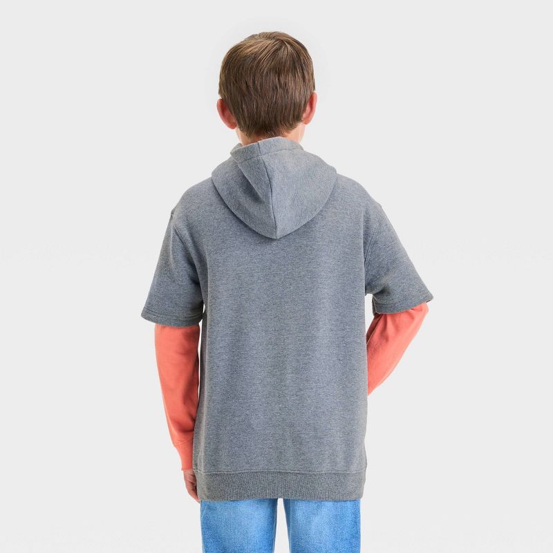 Boys' Marvel Spider-Man Pullover Sweatshirt - Charcoal Gray, 2 of 4