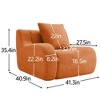 VASIP Soft Teddy Fabric Boneless Modular sofa,Anti-Slip Chaise with 32D High Density Sponge,No Assembly Required - 3 of 4