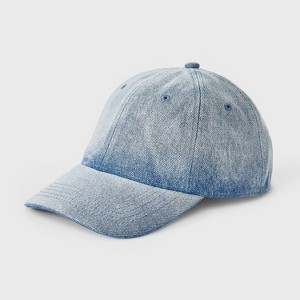 Denim Frayed Baseball Hat - Universal Thread™ Bule Denim : Target
