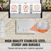VEVOR BBQ Access Door, 24W x 17H Inch Single Outdoor Kitchen Door, Stainless Steel Flush Mount Door, Wall Vertical Door with Handle and vents, Silver - 4 of 4
