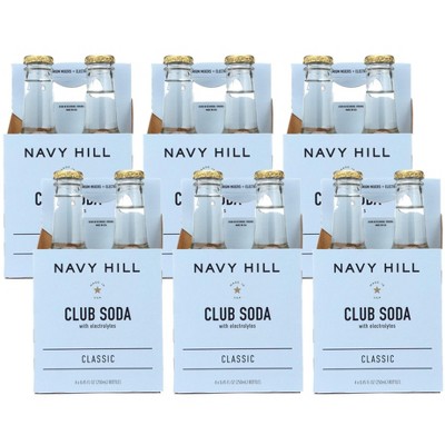 Navy Hill Club Soda 4 Pack - Case of 6/33.8 fo