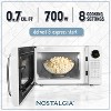 Nostalgia Retro Compact 0.7 Cu Ft & 700-Watt Countertop Microwave Oven - 2 of 4