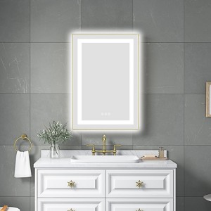 Sapphtopaz Bathroom Wall Mirror,Vanity Mirror with Metal Frame, Wall Mounted Bathroom Mirrors Anti-Fog for Over Sink,Bedroom,Entryway,Living Room - 1 of 4