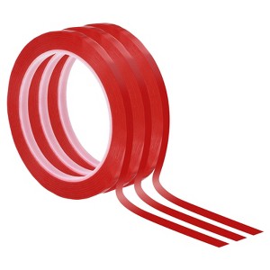 Unique Bargains Adhesive Versatile Durable DIY Art Whiteboard Tape 3 Pcs - 1 of 4