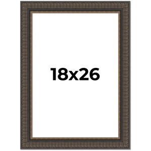 PosterPalooza | Museum Brown Picture Frame - UV Acrylic, Foam Board Backing, Hanging Hardware - 1 of 4