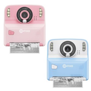 Contixo KC2 Kids Instant Print Camera 2-Pack – 12MP, 1080p Video, Built-In Inkless Printer, 2.4" Screen – Fun Photo & Video Camera Set for Kids - 1 of 4