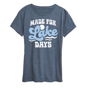 Women's - Instant Message - Made For Lake Days Short Sleeve Graphic T-Shirt - 1 of 4