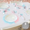 Big Dot of Happiness Baby Gender Reveal - Team Boy or Girl Party Paper Charger and Table Decorations - Chargerific Kit - Place Setting for 8 - 2 of 4