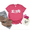 S.W.Smiley Love Cursive - Women's Short Sleeve Graphic T-Shirt - 3 of 4