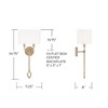 Capital Lighting Claire 2 - Light Wall Light in  Brushed Champagne - 3 of 4
