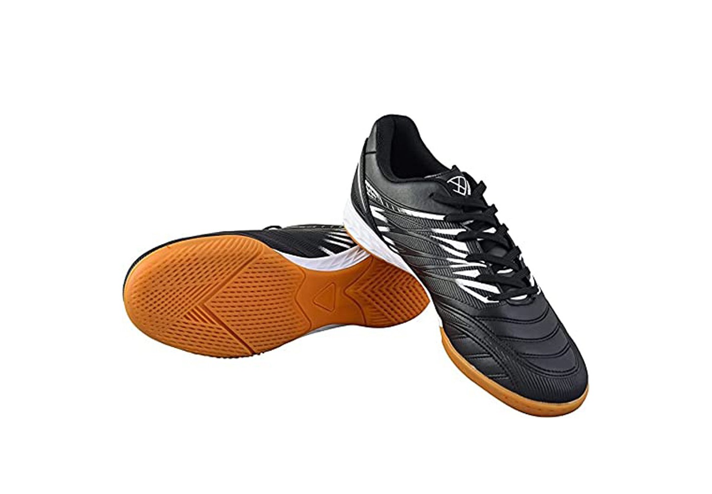 Vizari Men's 'Valencia' Indoor Soccer Shoes - Black/White, Size 7, цвет: Чёрный — фото 2
