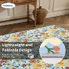 Machine Washable Area Rug - Modern Floral Ultra Soft Carpet Non-Slip Low Pile Stain-Resistant No-Shedding Accent Rug for Dorm Home Living Room Dining - 4 of 4