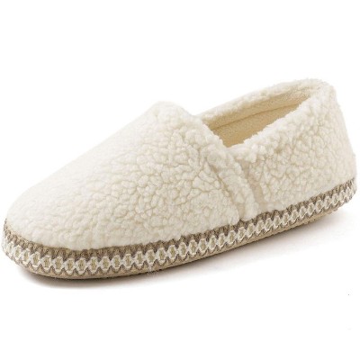 white fluffy slippers target