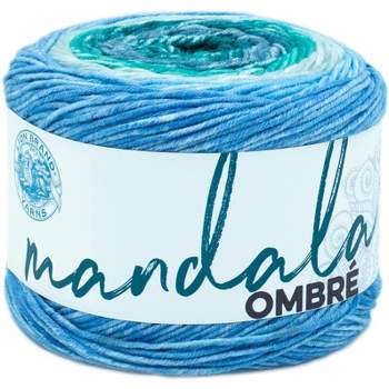 Lion Brand Yarn Hue + Me Harbor Bulky Acrylic, Wool Blue Yarn 3 Pack
