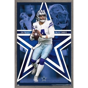 Trends International NFL Dallas Cowboys - Dak Prescott 22 Framed Wall Poster Prints - 1 of 4