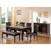 Simple Relax Set of 2 PU Side Chairs in Espresso and Walnut - 4 of 4