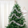 Northlight Two-Tone Shiny Tinsel Christmas Garland - 18' x 3" - Silver Pink - 2 of 4