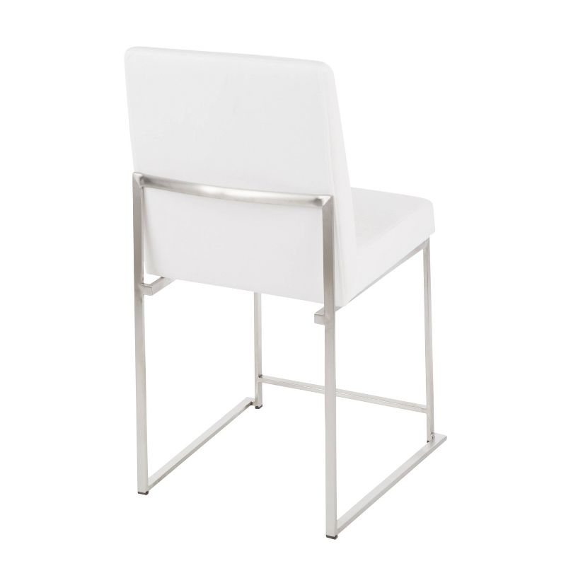 Set of 2 High Back Fuji Contemporary Dining Chairs - LumiSource, 5 of 15