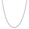 Black Bow Jewelry 1.7mm Sterling Silver Black Plated Solid Twisted Wheat Chain Necklace - 3 of 4