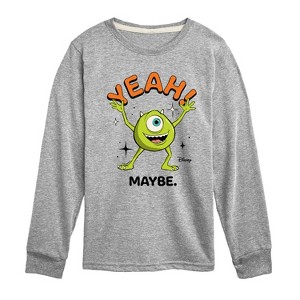 Boys' - Disney - Mike Yeah Maybe Long Sleeve Graphic T-Shirt - 1 of 4