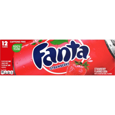 Fanta Strawberry Soda 12pk 12 Fl Oz Cans Target