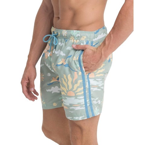 Boards Men's 8" Tasty Waves Sage Bathing Suit | Large