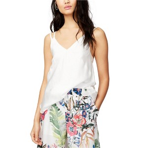 Rachel Roy Womens Erica Satin Tank Top, White, X-Large - 1 of 1