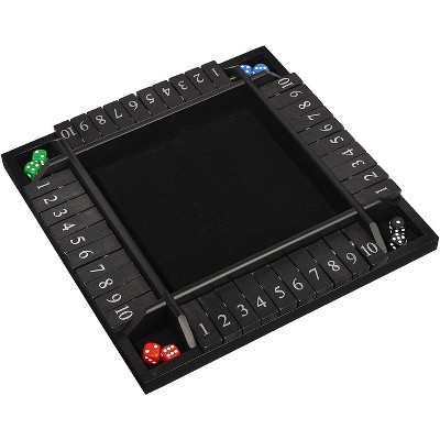 WE Games 4 Player Travel Shut The Box Board Game, 8.5 in.
