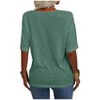 Imily Bela Women's Casual V Neck Half Sleeve Oversized T Shirt Solid Color Basic Top - 4 of 4