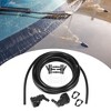 Unique Bargains Front Windshield Washer Hose Kit Fit for Ford F250 with Washer Fluid Hose 3 Meter Black Pack of 15 with 12 Pcs Hose Connectors - 3 of 4