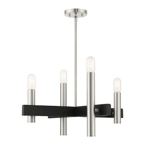 Livex Lighting Helsinki 4 - Light Chandelier in  Brushed Nickel - 1 of 1