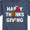 Men's - Peanuts - Happy Thanksgiving Icons Short Sleeve Graphic T-Shirt - 2 of 4
