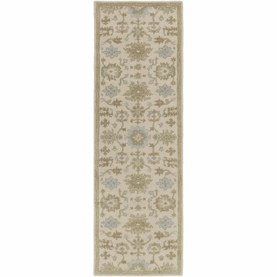 Hauteloom Hazen 1197 Hand Tufted Light Beige Wool Rug